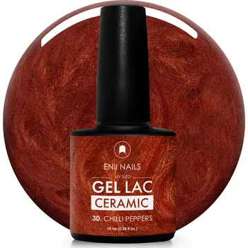 Lak na nehty ENII NAILS Gel lak Ceramic 30 Chilli Pepper - gelový lak bez HEMA, 10 ml