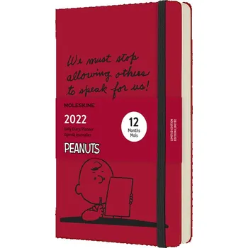 Diář Moleskine Snoopy L denní 2022 červený