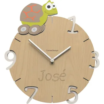 Hodiny Dětské hodiny CalleaDesign želva 36cm (možnost vlastního jména)