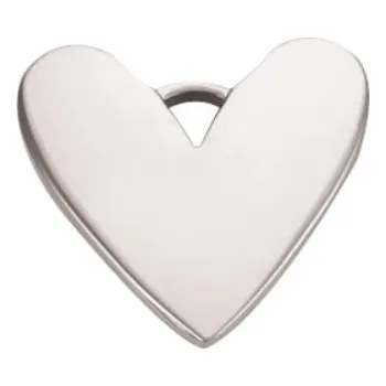Materiál na výrobu šperku Šperky4U Ocelový přívěšek srdíčko - OK1423-ST