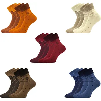 Pánské ponožky FROTANA dámské froté vzorované ponožky Lonka (Lonka ponožky Frotana)