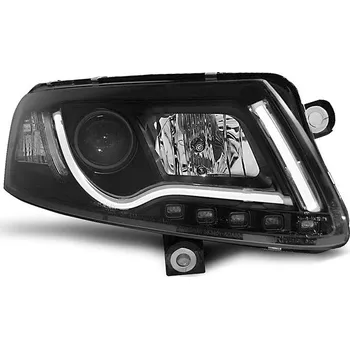 Přední světlomet TUNING-TEC Přední světla Audi A6 04-07 - černé LED TUBE LIGHTS