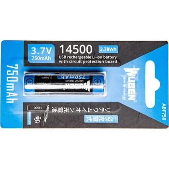 Článková baterie Baterie Wuben 14500 Li-Ion 750mAh