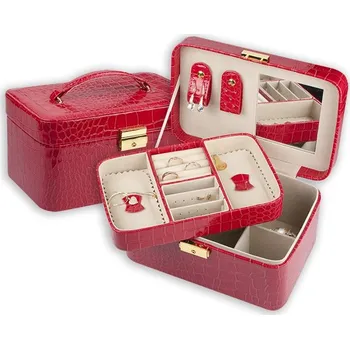 Šperkovnice Lafira dámská šperkovnice červená 3157 (kazeta)