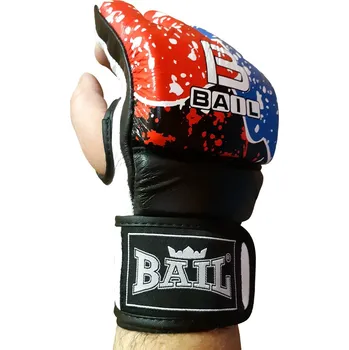 Boxerské rukavice MMA rukavice Tricolor - kůže BAIL vel. S
