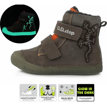 Dětská treková obuv D.D.Step D.D. step chlapecká zimní obuv W049-236AL Barva: šedá, Velikost: 31