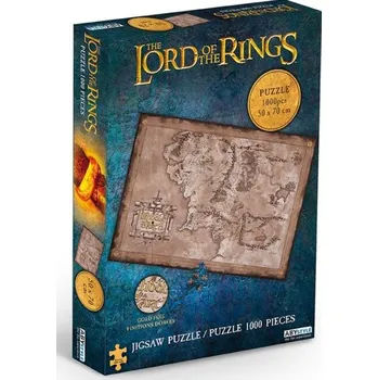 Puzzle ABYstyle Pán prstenů Mapa Středozemě 1000 dílků