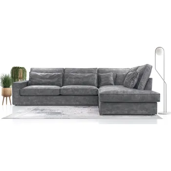 Sedací souprava Rohová sedačka CORINA šedá