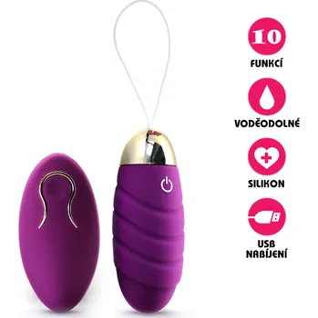 VšeNaSex.cz Bezdrátové vibrační vajíčko USB Jump Egg fialové