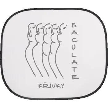 Stínítko do auta s potiskem Stínítka do auta baculaté křivky