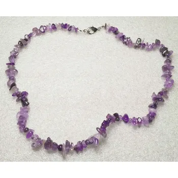Náhrdelník Magieprirody.cz Náhrdelník Ametyst tromlovaný #03 - z přírodních kamenů