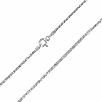 Řetízek Stříbrný řetízek spiga čtyřhranná délka řetízku 65cm