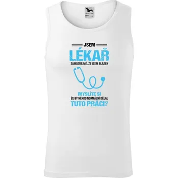 Pánské tílko Pánské tílko Malfini Core Samozřejmě, že jsem blázen - lékař