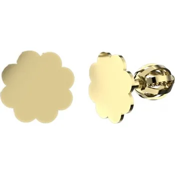 Náušnice Couple, Minimalistické náušnice IDOL Cloud, žluté zlato, 6630571-0-0-0