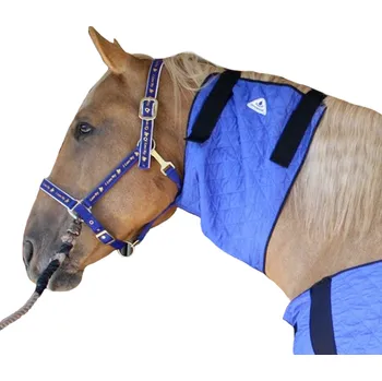 Deka pro koně Chladící nákrčník pro koně HyperKewl Horse Neck modrý / M