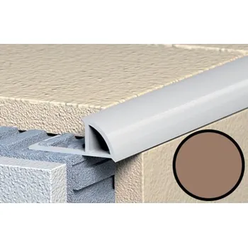 ukončovací lišta Lišta ukončovací 10/250 oblá, plast, bronzová metalíza