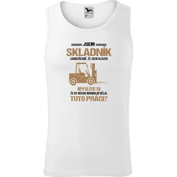 Pánské tílko Pánské tílko Malfini Core Samozřejmě, že jsem blázen - skladník