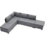 Atelier del sofa Rohová pohovka FLY šedá levý roh 280 cm 825BLC1006