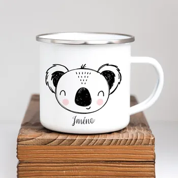 Domovi Bílý smaltovaný plecháček se jménem Koala 360ml