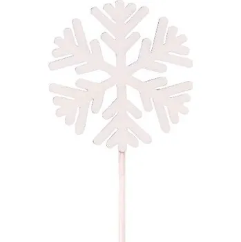 Dřevěný zápich do květináče, Vločka