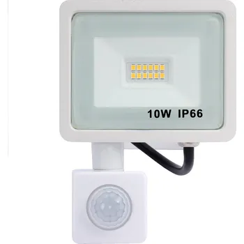 Syntron Reflektor S POHYBOVÝM ČIDLEM bílý 10W Studená bílá 6000K