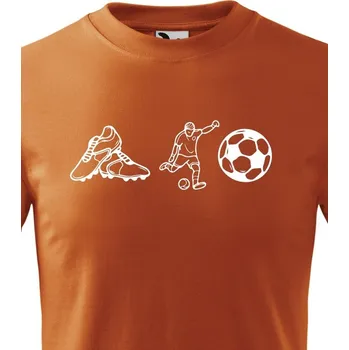 Chlapecké tričko Dětské tričko - Fotbal znaky, Barva Oranžová Bezvatriko.cz 1564 - DTF/DTG
