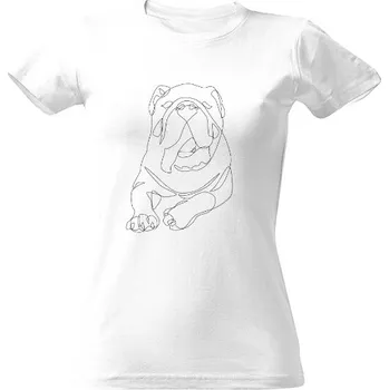 Dámské tričko Tričko s potiskem Anglicky Buldog dámské