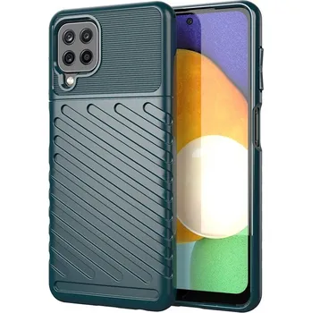 Pouzdro na mobilní telefon Pouzdro Thunder Case pro Samsung Galaxy A22 4G zelené