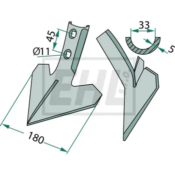 Šípová radlice 56050 504027-6