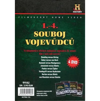 DVD film Souboj vojevůdců 1-4 kolekce (4 DVD) (papírový obal)