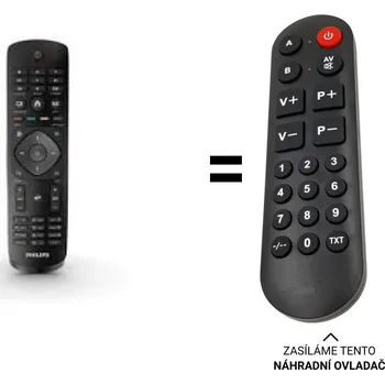 Dálkový ovladač Philips YKF309-012 náhradní dálkový ovladač pro seniory