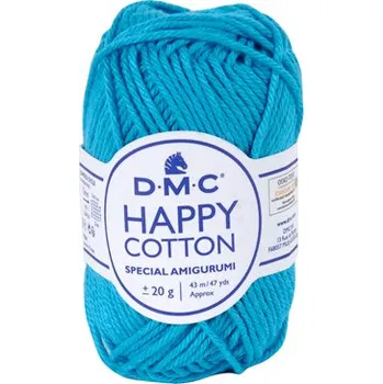 Příze Příze HAPPY COTTON 20g, modrá - odstín 786