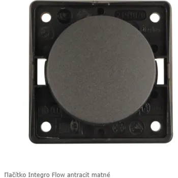 vypínač B.Berker Tlačítkový vypínač Berker GmbH Integro Flow Barva: Antracit