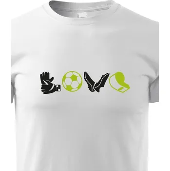 Chlapecké tričko Dětské tričko - Fotbal love2, Barva Bílá, Velikost 110 cm/4 roky, Canvas Dětské tričko Bezvatriko.cz 1571