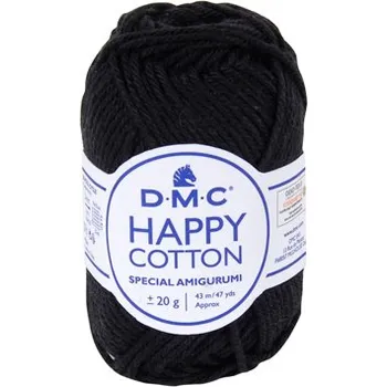 Příze Příze HAPPY COTTON 20g, černá - odstín 775