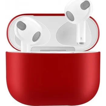 Pouzdro na mobilní telefon Ochranný silikonový obal pro AirPods 3 - červený