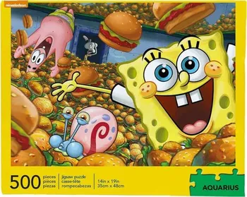 Puzzle Aquarius Spongebob Krabby Patties 500 dílků