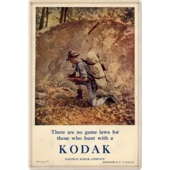 Plechová cedule Plechová retro cedule Eastman (oblíbená foto retro cedule na zeď)