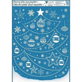 Okenní dekorace Okenní fólie s glitrem 50x35 cm