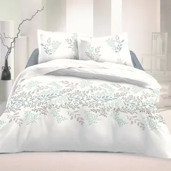 Povlečení Kvalitex Victoria bílé 140 x 200, 70 x 90 cm zipový uzávěr