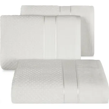 Ručník Bavlněný froté ručník s proužky JESSICA 50x90 cm, bílá, 500 gr Mybesthome