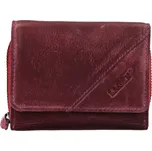 Lagen dámská kožená peněženka malá fialová/růžová JK-0721/D plum-fuchsia