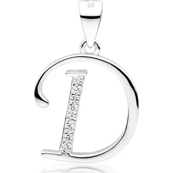 Přívěsek Olivie PÍSMENO D stříbrný přívěsek 4085 Ag 925; ≤1,1 g.