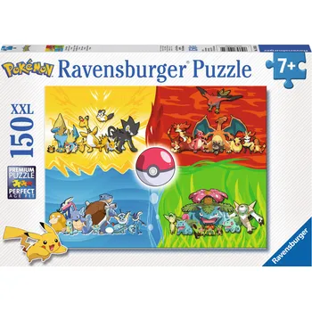 Puzzle Ravensburger Druhy Pokémonů 150 dílků