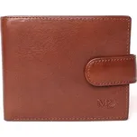 Malá luxusní hnědá hladká kožená peněženka Marta Ponti no. B357R + RFID