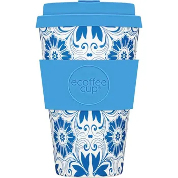 Termohrnek Ecoffee cup "Delft Touch" 400ml (Kelímek z dřevovlákniny)