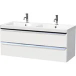 Koupelnová skříňka s umyvadlem Naturel Pavia 120x53x49 cm bílá mat chrom úchytka PAVIA3120ZCR