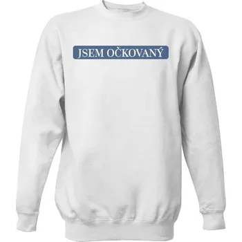 Pánská mikina Mikina bez kapuce Unisex s potiskem Jsem očkovaný pánské