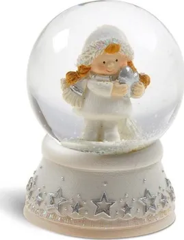 Vánoční dekorace MFP Sněžítko dívka se srdcem 65 mm