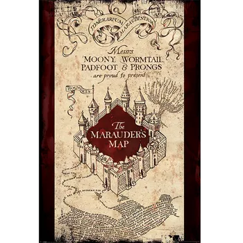 Plakát Plakát Harry Potter: Pobertův plánek (91,5 x 61 cm)